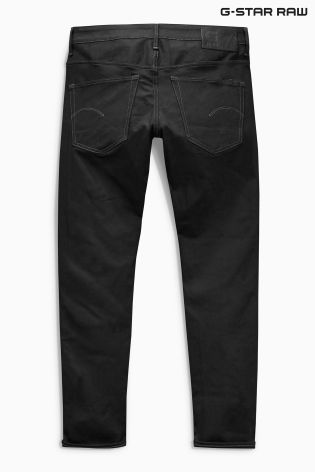 Black G-Star 3301 Raw Slim Stretch Jean